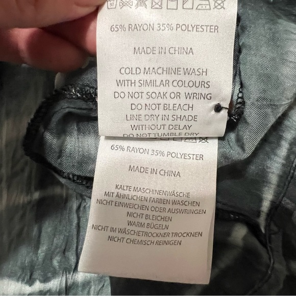 NEUW for Anthropologie Blue/Gray Shibori Cutout Maxi Dress Size Large - Picture 14 of 14